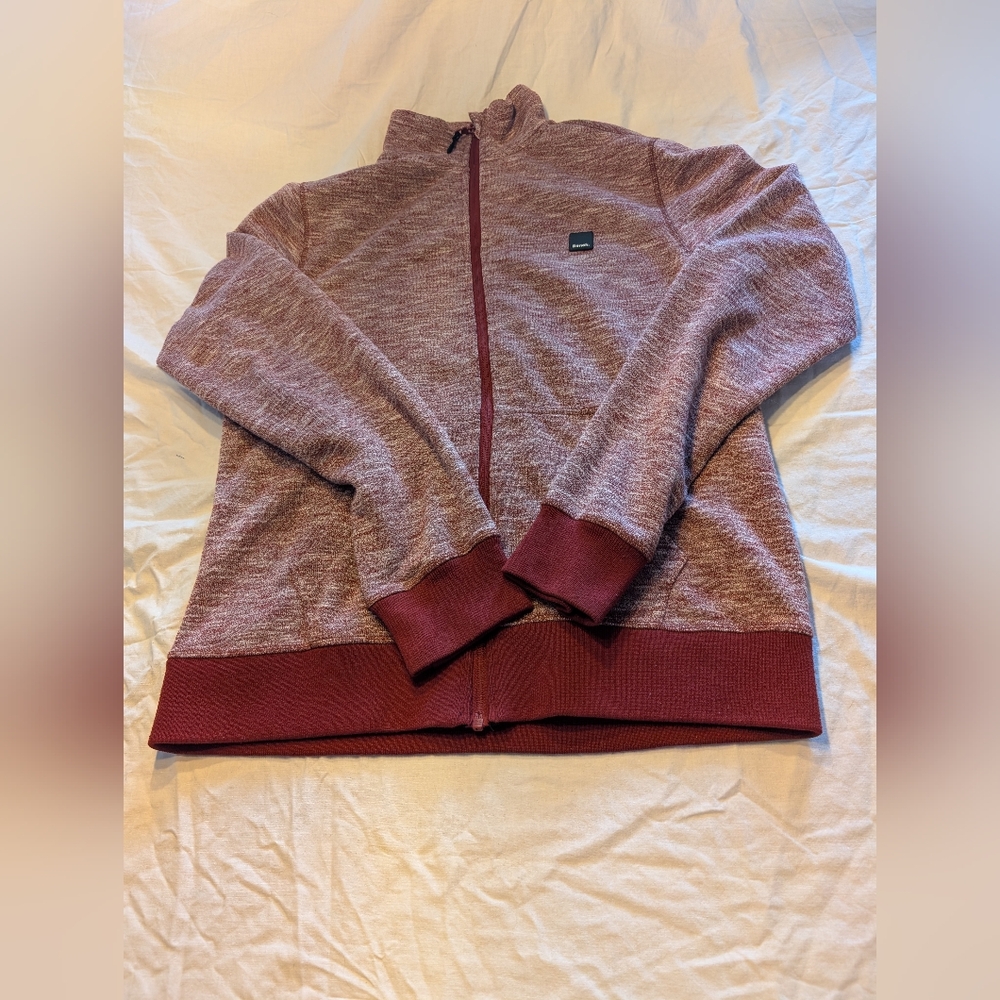 2/30$ Bench Burgundy Heathered Zip-Up Jacket